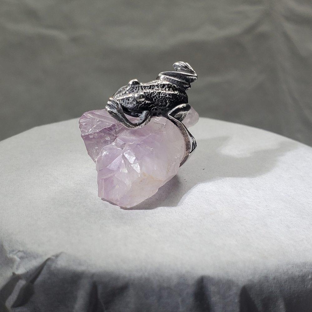 925 Sterling Silver Frog Ring